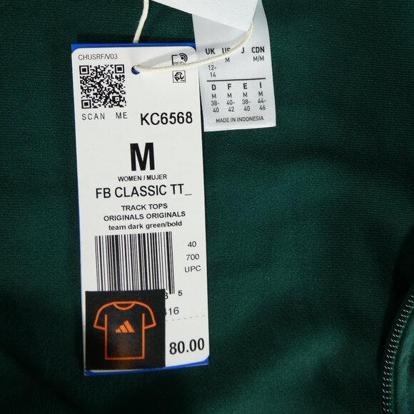 Adidas Women’s Originals Track Set Jacket M Pants L Team Dark Green Bold - Picture 5 of 16